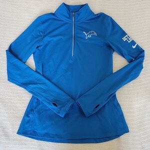 Nike Blue Half-Zip Lions Pullover